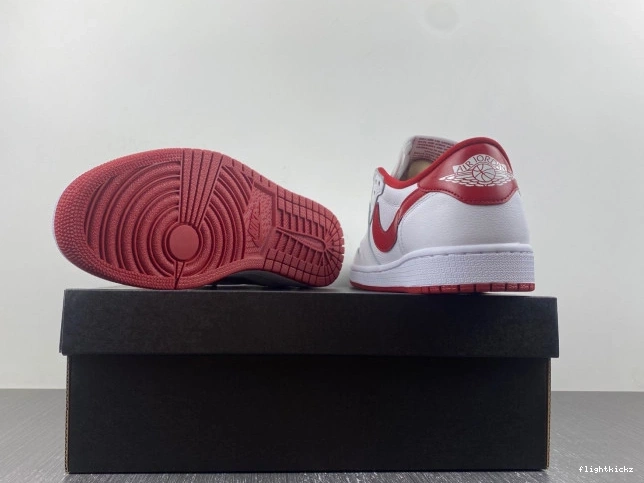 White 1 Jordan 705329-101 Retro Varsity Low Red 1105